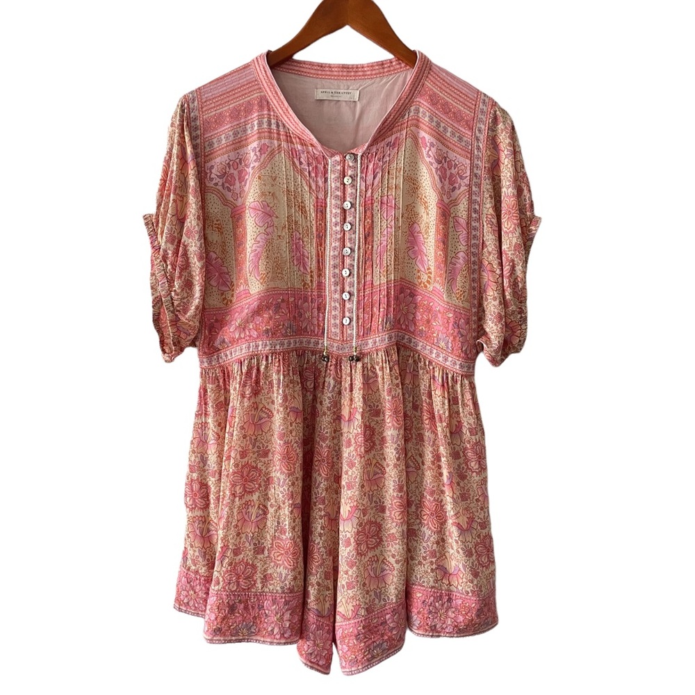 Spell & The Gypsy Collective Poinciana Romper Cotton Candy